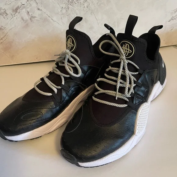 Nike Air Huarches with Jordan reflective laces sz 13 - Picture 2 of 6